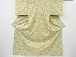 リサイクル　未使用品　木の葉模様織り出し西陣伝承紬着物